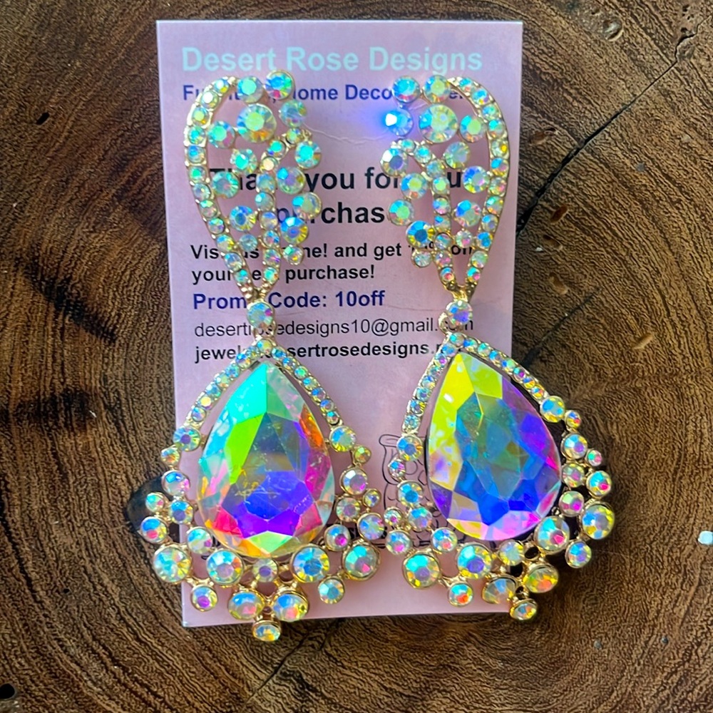 Large ab Earrings 14